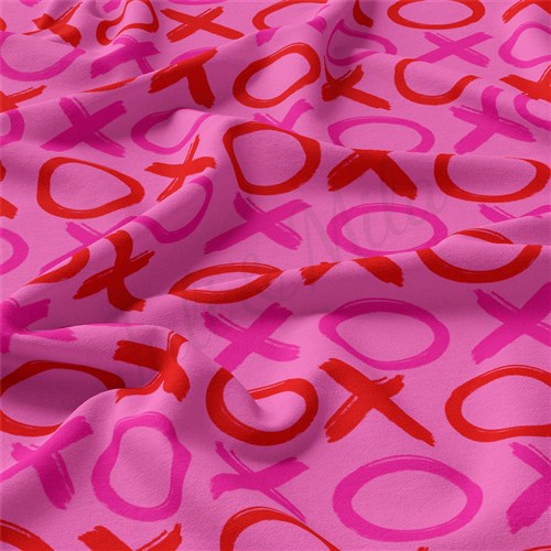 Valentine's Day Double Brushed Polyester Fabric Jersey Stretchy Soft Polyester Stretch Fabric