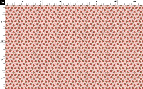 Strawberry Double Brushed Polyester Fabric Jersey Stretchy Soft Polyester Stretch Fabric