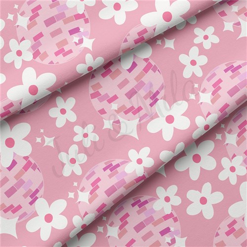 Floral Flowers Double Brushed Polyester Fabric Jersey Stretchy Soft Polyester Stretch Fabric