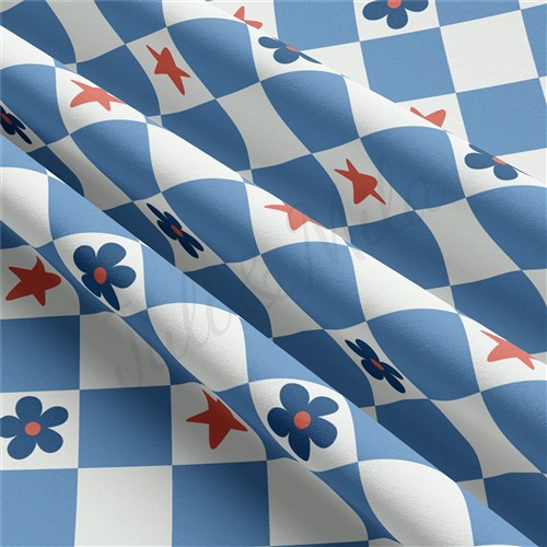 4th of July Patriotic Double Brushed Polyester Fabric Jersey Stretchy Soft Polyester Stretch Fabric