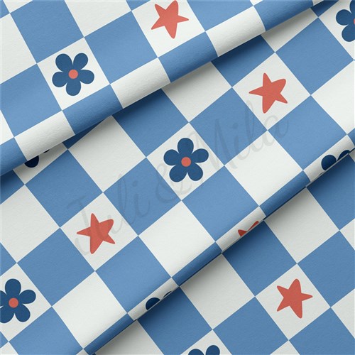 4th of July Patriotic Double Brushed Polyester Fabric Jersey Stretchy Soft Polyester Stretch Fabric