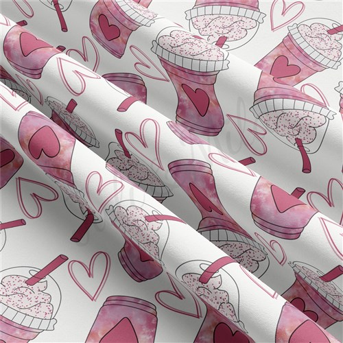 Valentine's Day Double Brushed Polyester Fabric Jersey Stretchy Soft Polyester Stretch Fabric