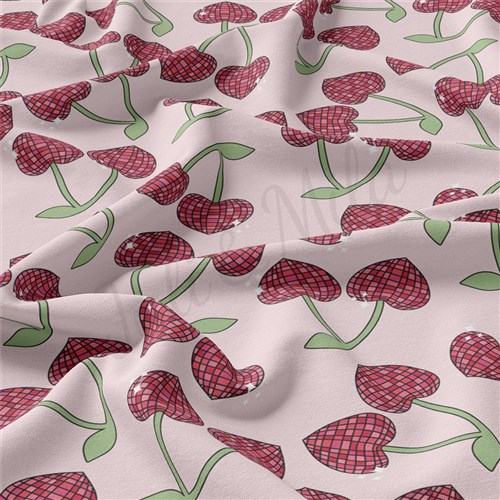 Valentine's Day Double Brushed Polyester Fabric Jersey Stretchy Soft Polyester Stretch Fabric