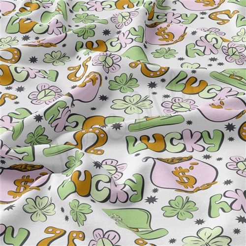St. Patrick's Day Double Brushed Polyester Fabric Jersey Stretchy Soft Polyester Stretch Fabric