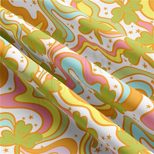 St. Patrick's Day Double Brushed Polyester Fabric Jersey Stretchy Soft Polyester Stretch Fabric