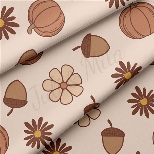 Pumpkin Fall Double Brushed Polyester Fabric Jersey Stretchy Soft Polyester Stretch Fabric
