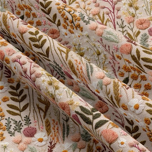 Floral Rib Knit Fabric, RBK1979 & Get a Free $89.99 Embroidery Bundle