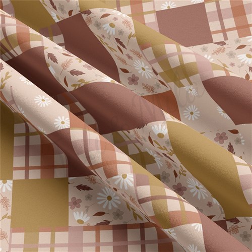 Patchwork Double Brushed Polyester Fabric Jersey Stretchy Soft Polyester Stretch Fabric