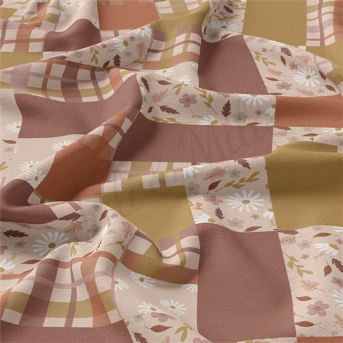 Patchwork Double Brushed Polyester Fabric Jersey Stretchy Soft Polyester Stretch Fabric
