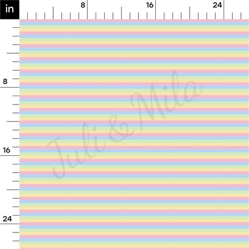 Pastel Stripes Double Brushed Polyester Fabric Jersey Stretchy Soft Polyester Stretch Fabric