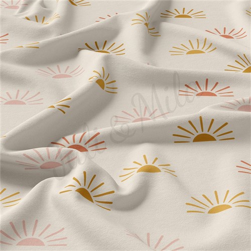 Boho Western Double Brushed Polyester Fabric Jersey Stretchy Soft Polyester Stretch Fabric
