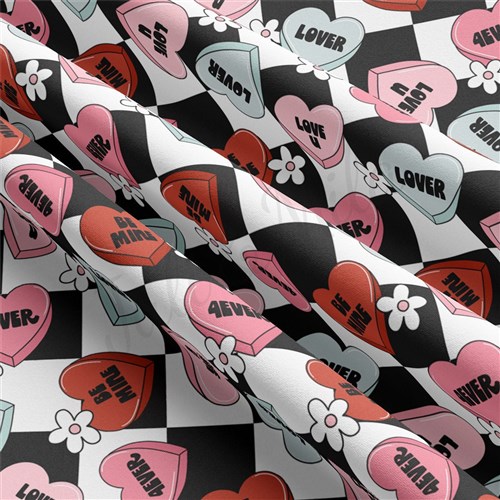 Valentine's Day Double Brushed Polyester Fabric Jersey Stretchy Soft Polyester Stretch Fabric