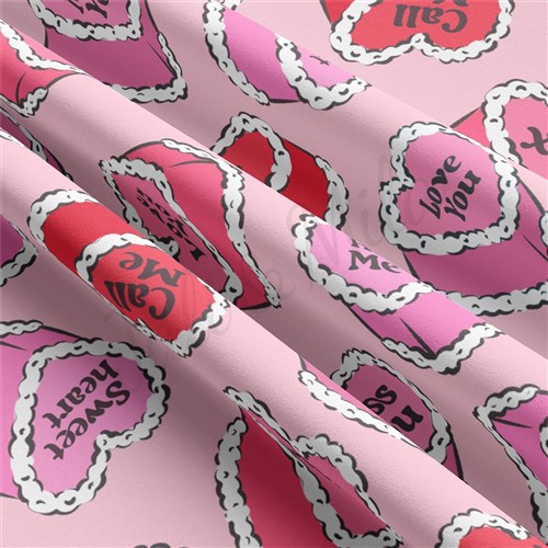 Valentine's Day Double Brushed Polyester Fabric Jersey Stretchy Soft Polyester Stretch Fabric