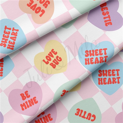 Valentine's Day Double Brushed Polyester Fabric Jersey Stretchy Soft Polyester Stretch Fabric