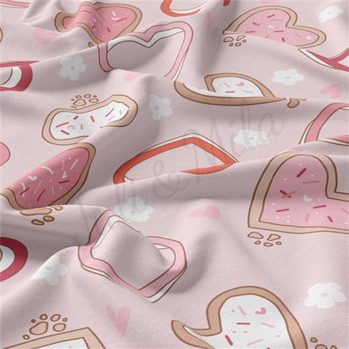 Valentine's Day Double Brushed Polyester Fabric Jersey Stretchy Soft Polyester Stretch Fabric