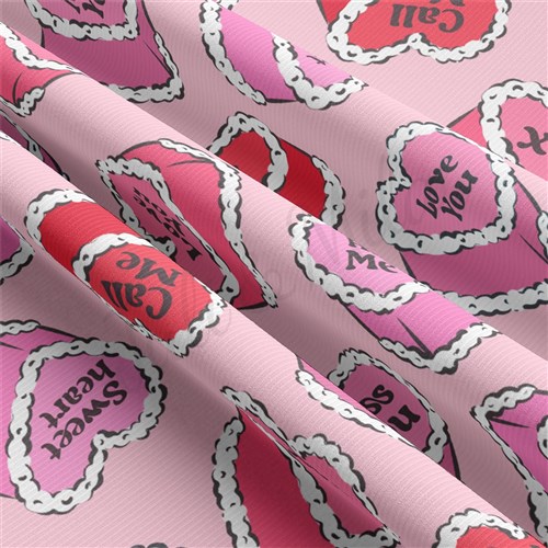Valentine's Day Rib Knit Fabric, RBK2313 & Get a Free $89.99 Embroidery Bundle