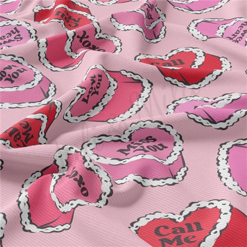 Valentine's Day Rib Knit Fabric, RBK2313 & Get a Free $89.99 Embroidery Bundle