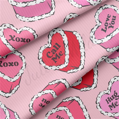 Valentine's Day Rib Knit Fabric, RBK2313 & Get a Free $89.99 Embroidery Bundle