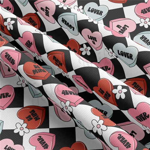 Valentine's Day Rib Knit Fabric, RBK2306 & Get a Free $89.99 Embroidery Bundle