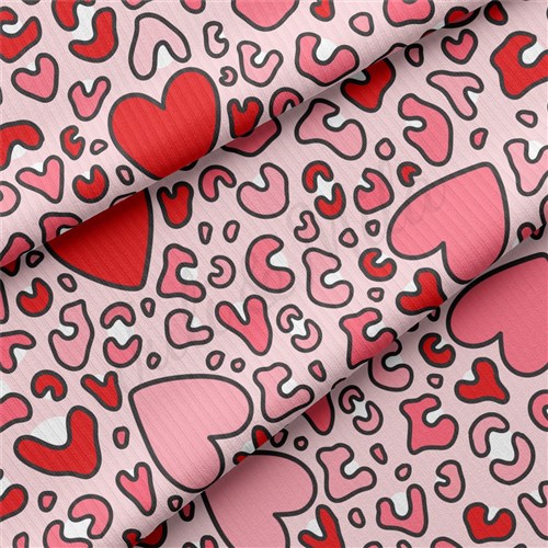 Valentine's Day Rib Knit Fabric, RBK2316 & Get a Free $89.99 Embroidery Bundle