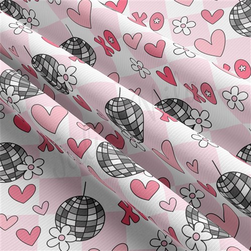 Valentine's Day Rib Knit Fabric, RBK2315 & Get a Free $89.99 Embroidery Bundle