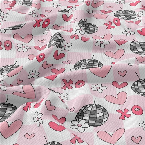Valentine's Day Rib Knit Fabric, RBK2315 & Get a Free $89.99 Embroidery Bundle