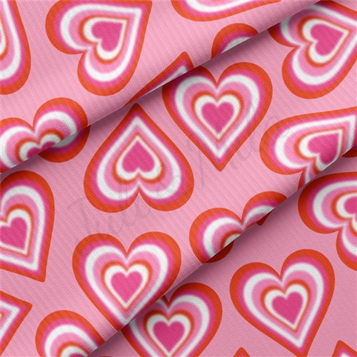 Valentine's Day Rib Knit Fabric, RBK2307 & Get a Free $89.99 Embroidery Bundle
