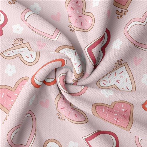 Valentine's Day Rib Knit Fabric, RBK2304 & Get a Free $89.99 Embroidery Bundle