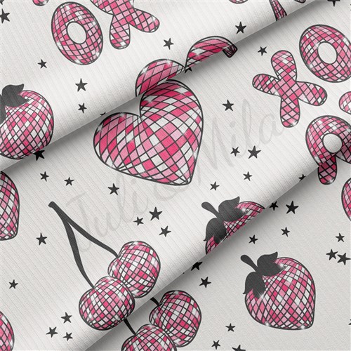 Valentine's Day Rib Knit Fabric, RBK2302 & Get a Free $89.99 Embroidery Bundle