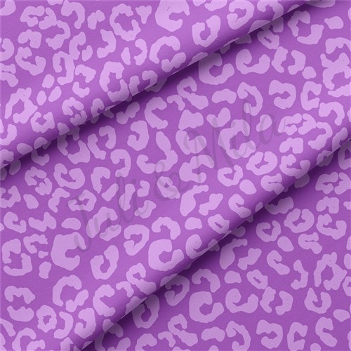 DBPvioletleopard Double Brushed Polyester Fabric Jersey Stretchy Soft Polyester Stretch Fabric