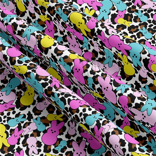 Easter Double Brushed Polyester Fabric Jersey Stretchy Soft Polyester Stretch Fabric