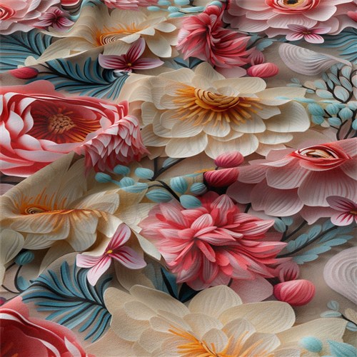 Embroidery Floral Double Brushed Polyester Fabric Jersey Stretchy Soft Polyester Stretch Fabric