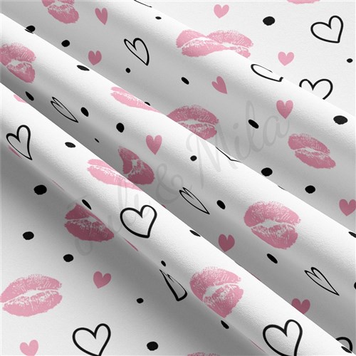 Valentine's Day Double Brushed Polyester Fabric Jersey Stretchy Soft Polyester Stretch Fabric