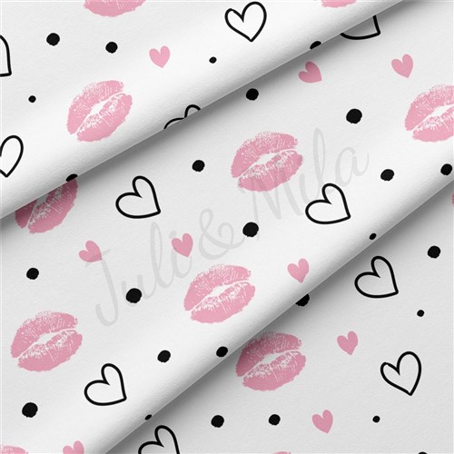 Valentine's Day Double Brushed Polyester Fabric Jersey Stretchy Soft Polyester Stretch Fabric