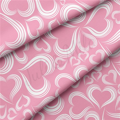 Valentine's Day Double Brushed Polyester Fabric Jersey Stretchy Soft Polyester Stretch Fabric