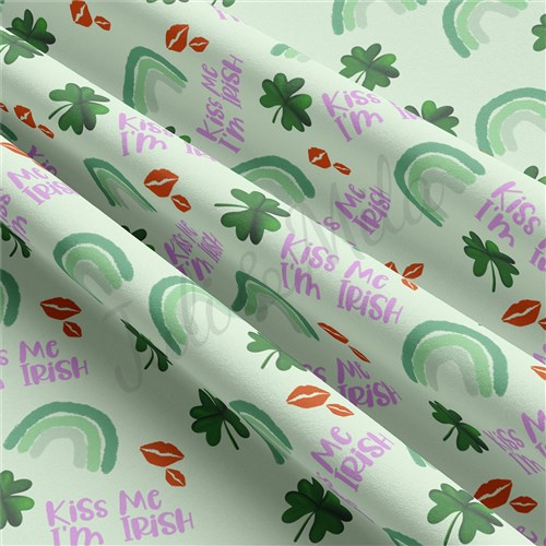 St. Patrick's Day Double Brushed Polyester Fabric Jersey Stretchy Soft Polyester Stretch Fabric