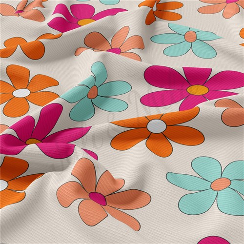 Floral Rib Knit Fabric, RBK1570 & Get a Free $89.99 Embroidery Bundle