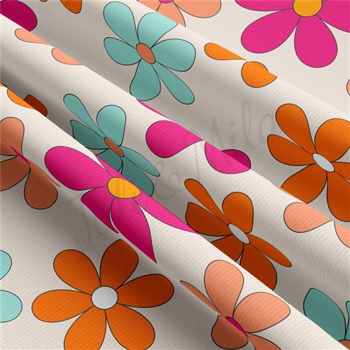 Floral Rib Knit Fabric, RBK1570 & Get a Free $89.99 Embroidery Bundle