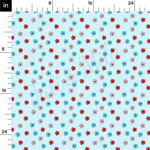 4th of July Patriotic Rib Knit Fabric, RBK1803 & Get a Free $89.99 Embroidery Bundle