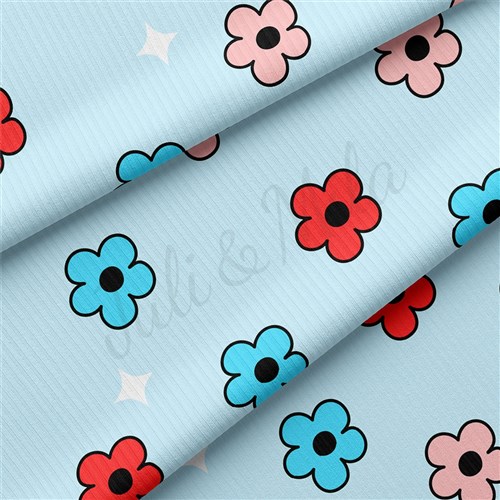 4th of July Patriotic Rib Knit Fabric, RBK1803 & Get a Free $89.99 Embroidery Bundle