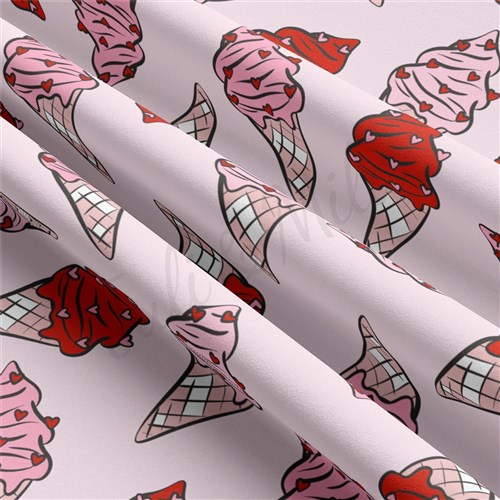 Valentine's Day Double Brushed Polyester Fabric Jersey Stretchy Soft Polyester Stretch Fabric