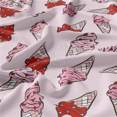 Valentine's Day Double Brushed Polyester Fabric Jersey Stretchy Soft Polyester Stretch Fabric