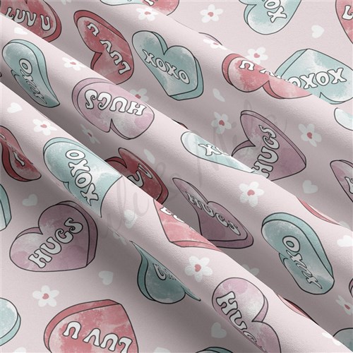 Valentine's Day Double Brushed Polyester Fabric Jersey Stretchy Soft Polyester Stretch Fabric