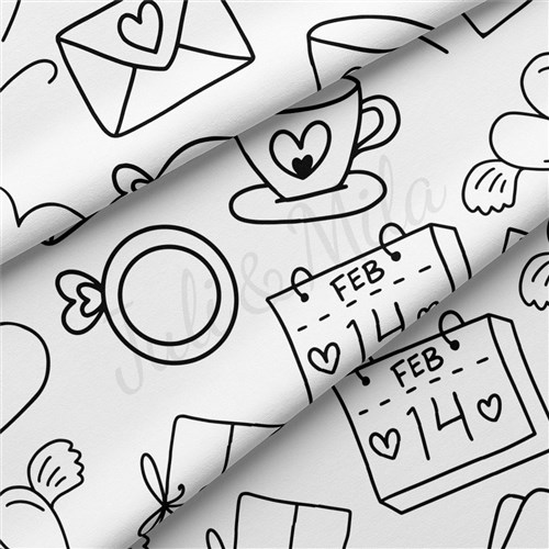 Valentine's Day Double Brushed Polyester Fabric Jersey Stretchy Soft Polyester Stretch Fabric