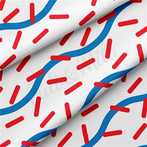 4th of July Patriotic Double Brushed Polyester Fabric Jersey Stretchy Soft Polyester Stretch Fabric