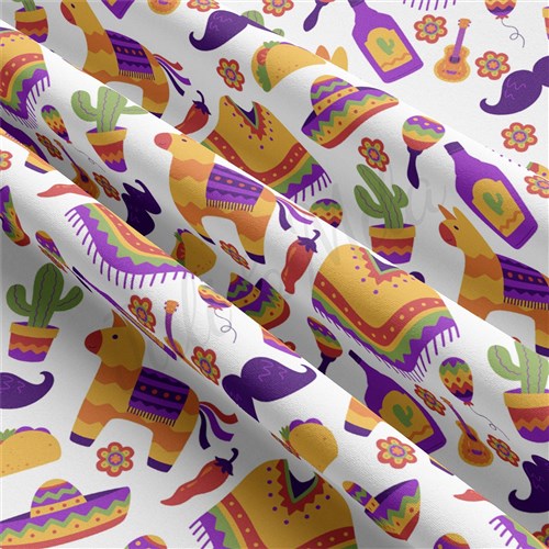 Cinco De Mayo Double Brushed Polyester Fabric Jersey Stretchy Soft Polyester Stretch Fabric