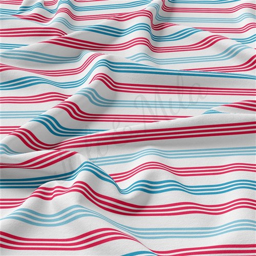4th of July Patriotic Double Brushed Polyester Fabric Jersey Stretchy Soft Polyester Stretch Fabric