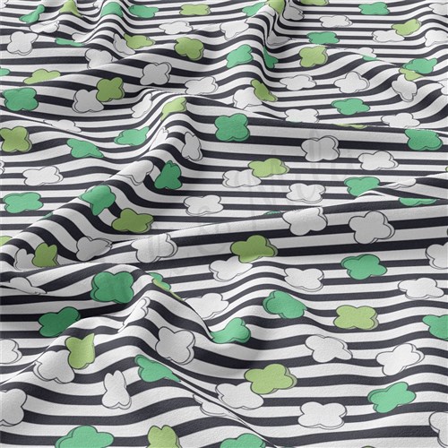 St. Patrick's Day Double Brushed Polyester Fabric Jersey Stretchy Soft Polyester Stretch Fabric