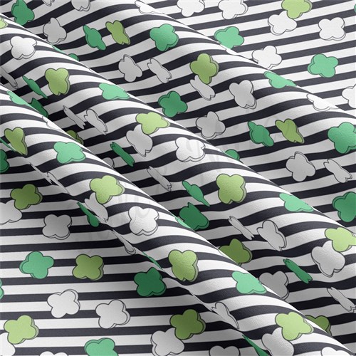 St. Patrick's Day Double Brushed Polyester Fabric Jersey Stretchy Soft Polyester Stretch Fabric