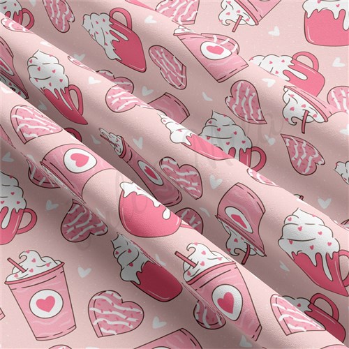 Valentine's Day Double Brushed Polyester Fabric Jersey Stretchy Soft Polyester Stretch Fabric